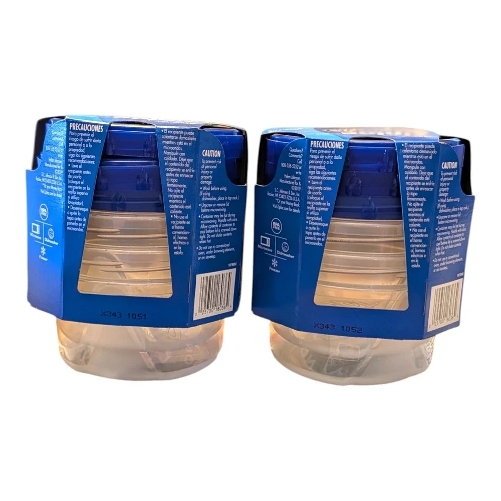 Ziploc Twist 'n‎ Loc Small Round Containers 16oz 2-Pack (6 Total) NEW